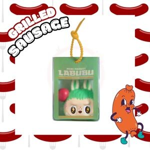 POPMART-THE MONSTERS WACKY MART SQUISHY CHARM-GRILLED SAUSAGE